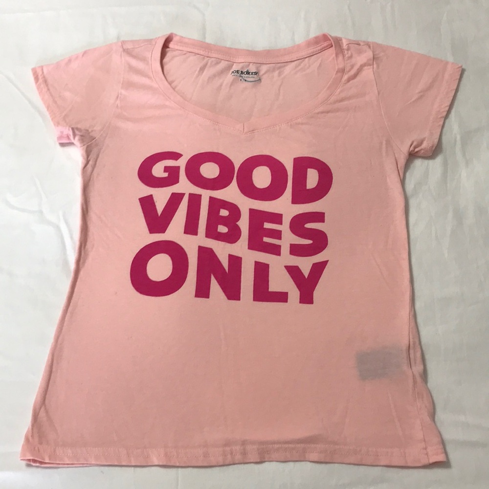 Joe Boxer Good Vibes Only T-Shirt Size S
